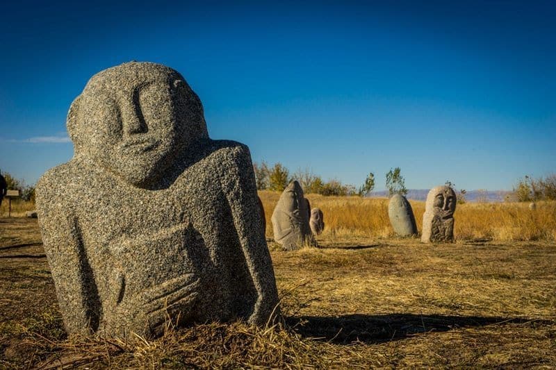 Bulguls the stones in Burana Tower