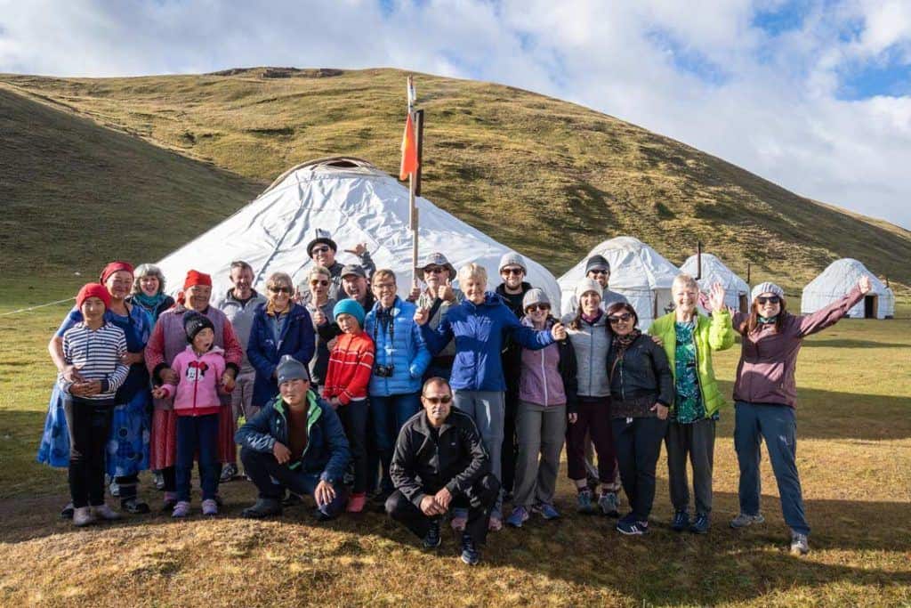 Son-Kul-First-Group of tourist