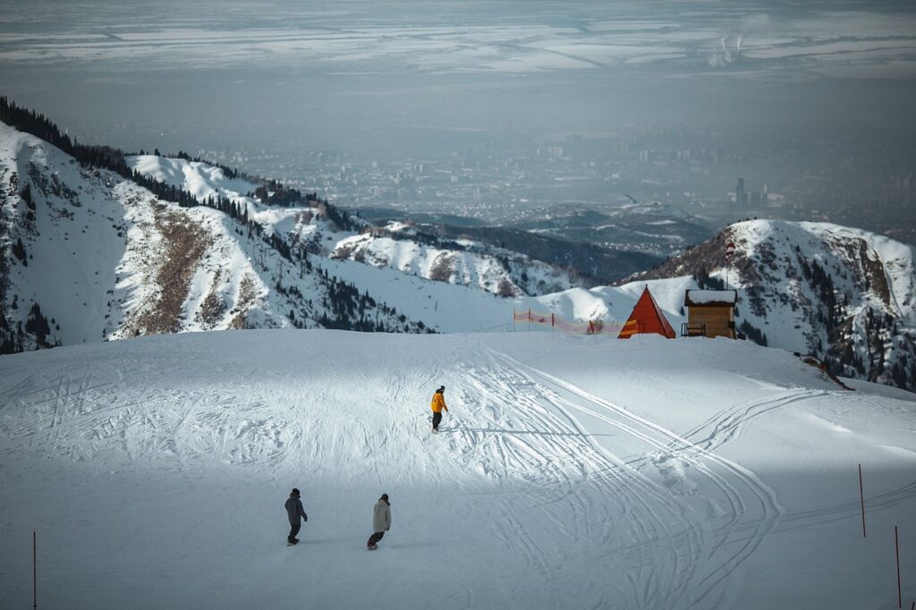 Almaty, ski resort, snow activities, tourism