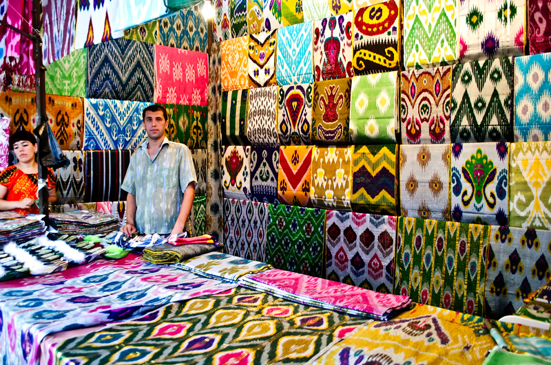 silk shop in fergana