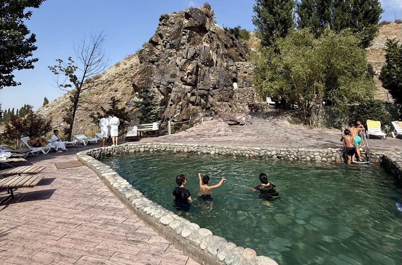 koi tash alamedin gorge hot springs mountain resort in kyrgyzstan near bishkek