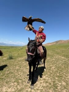 eagle hunter on the horse