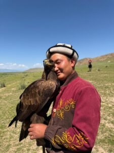 eagle hunter in kyrgyzstan