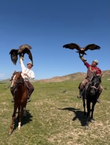 eagle hunters with horses